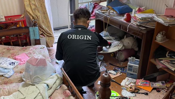 不用品回収-作業中
